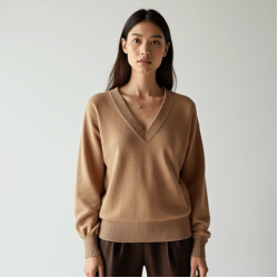 Women's Soft V-Neck Long Sleeve