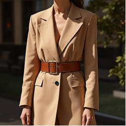 Women's Thin Leather Waist Belt