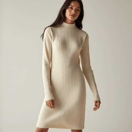 Women's Simple Long Sleeve Dress