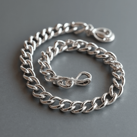 Women's Simple Silver Belt