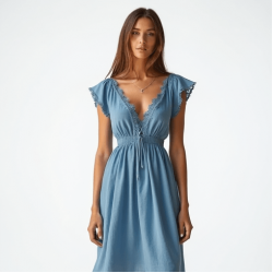 Women's Casual V-Neck Dress