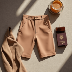 Women's Comfort High Waist Straight Shorts