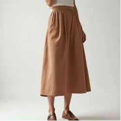 Women's Relaxed High Waist A-Line Skirt
