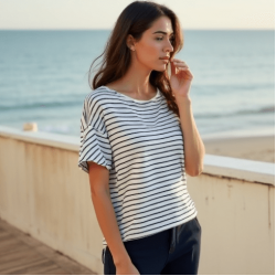 Women's Relaxed Boat Neck Shirt