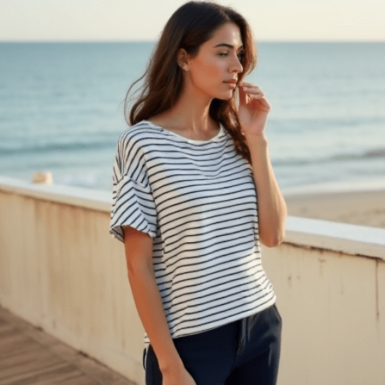 Women's Relaxed Boat Neck Shirt