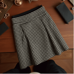 Women's High Waist A-Line Mini Skirt