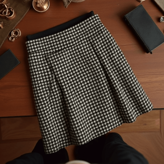 Women's High Waist A-Line Mini Skirt