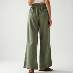 Women's Relaxed High Waist Flare Pants