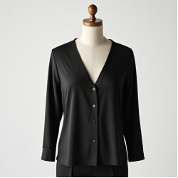 Women's Minimal V-Neck Top