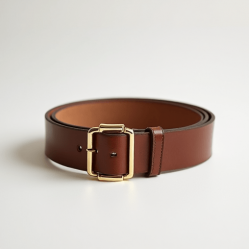 Women's Minimal Gold Buckle Belt