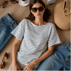 Women's Relaxed Boat Neck Shirt