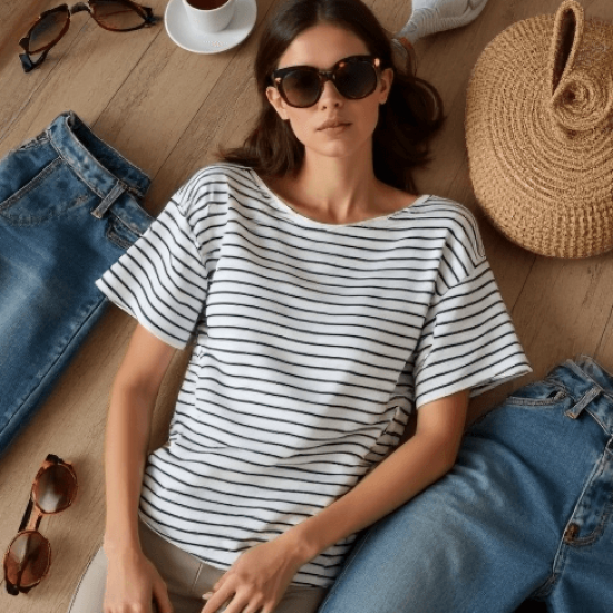 Women's Relaxed Boat Neck Shirt