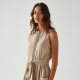 Women's Light Crew Neck Midi Dress
