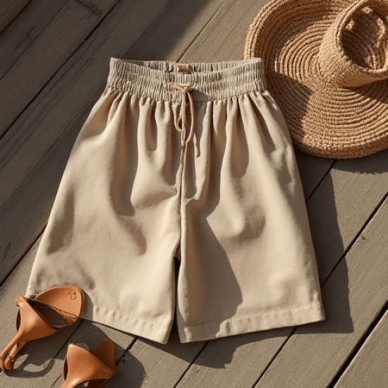 Women's Relaxed High Waist Shorts