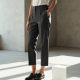 Women's Simple High Waist Cropped Pants