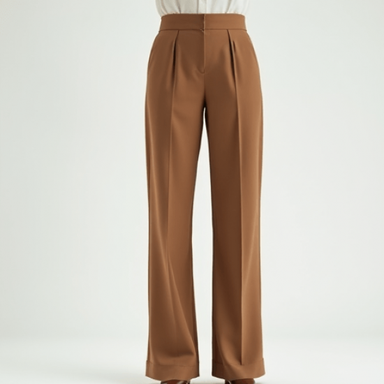 Women's Classic High Waist Cropped Pants