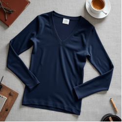 Women's V-Neck Long Sleeve T-Shirt
