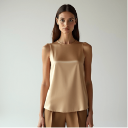 Women's Sleeveless Crew Neck Top