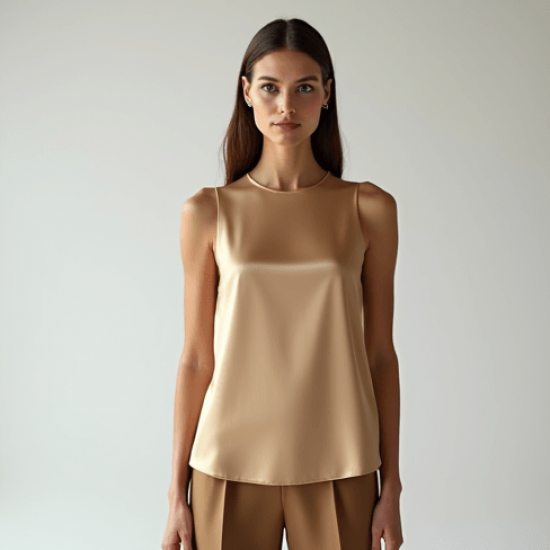 Women's Sleeveless Crew Neck Top