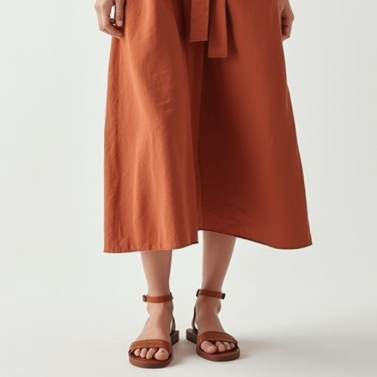 Women's V-Neck Sleeveless Midi Dress