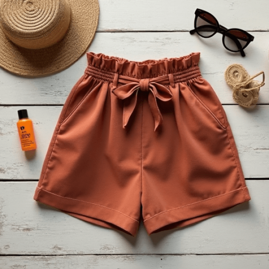 Women's Light High Waist Short Pants