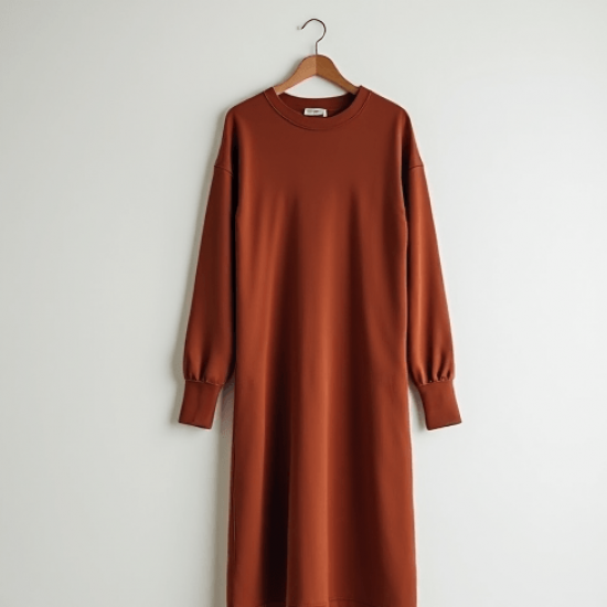 Women's Soft Cotton Long Sleeve Dress