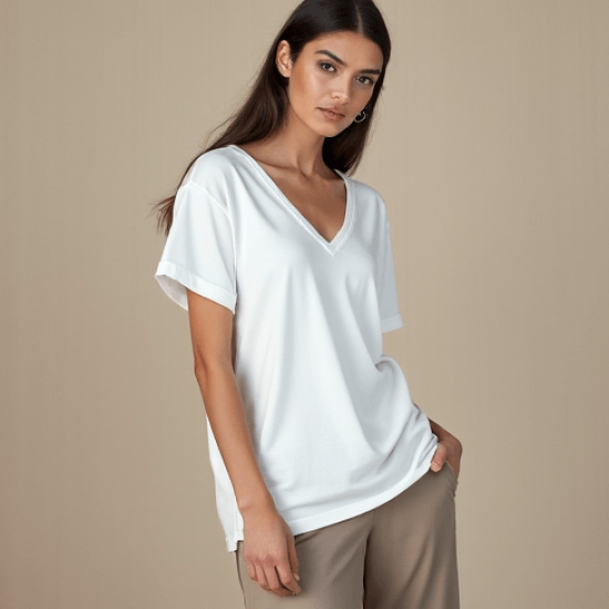 Women's V-Neck Short Sleeve T-Shirt