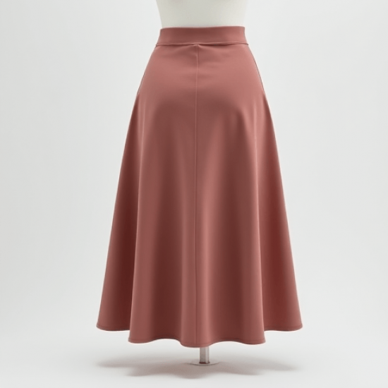 Women's Soft High Waist Flared Skirt