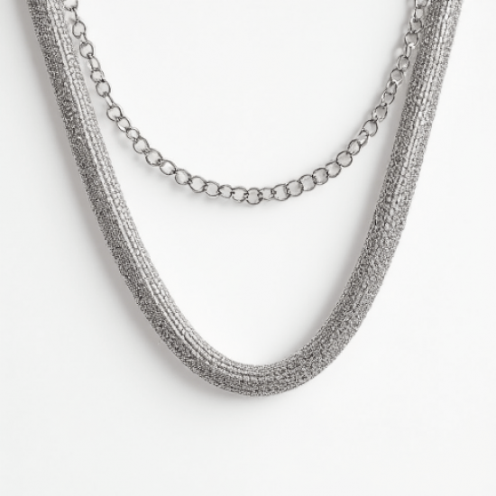 Women's Soft Silver Chain Necklace