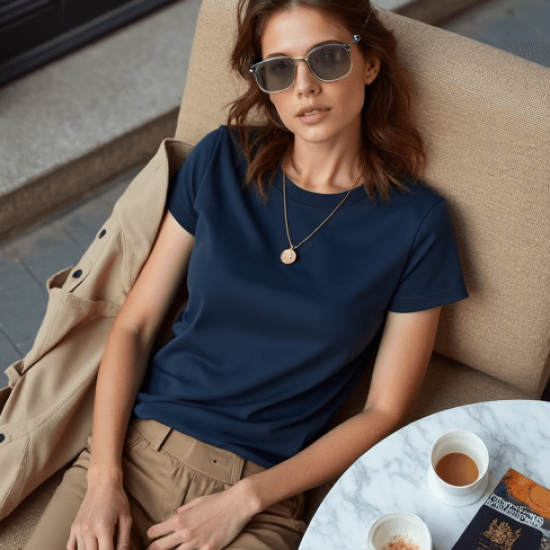 Women's Crew Neck Short Sleeve Shirt