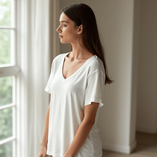 Women's V-Neck Short Sleeve T-Shirt