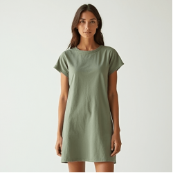 Women's Simple Short Sleeve Dress