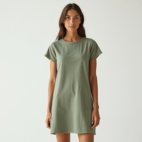 Women's Simple Short Sleeve Dress