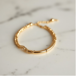 Women's Basic Thin Chain Bangle
