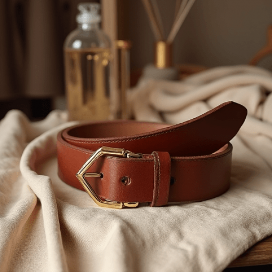 Women's Minimal Gold Buckle Belt