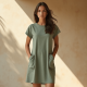 Women's Simple Short Sleeve Dress
