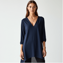 Women's Light V-Neck Long Top