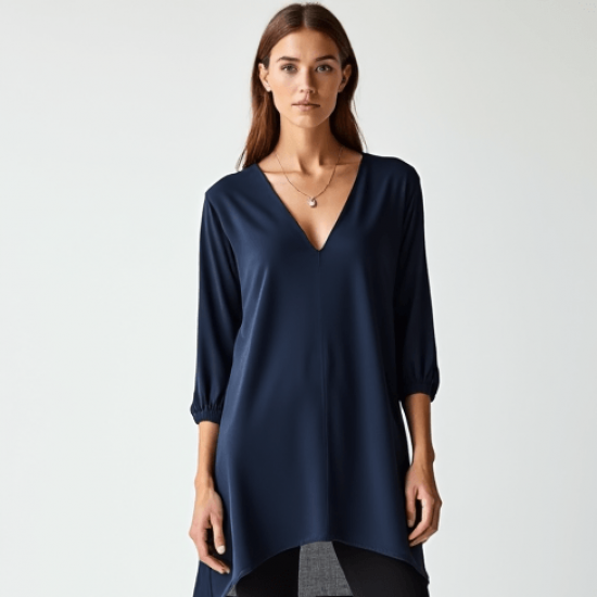 Women's Light V-Neck Long Top