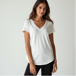 Women's Classic V-Neck Long Tee