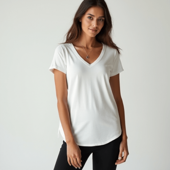 Women's Classic V-Neck Long Tee