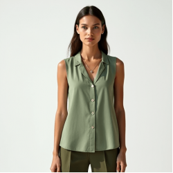 Women's Casual Sleeveless Shirt
