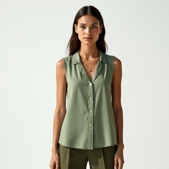 Women's Casual Sleeveless Shirt