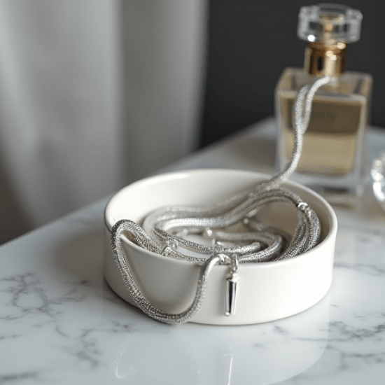 Women's Soft Silver Chain Necklace