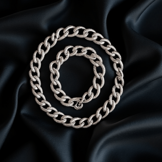 Women's Simple Silver Belt