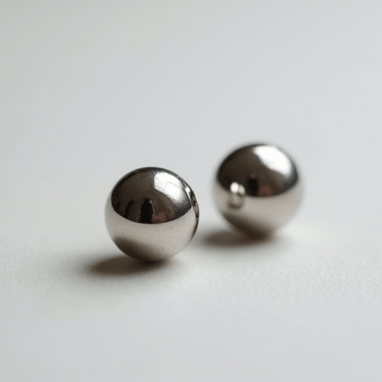 Women's Simple Silver Stud Earrings