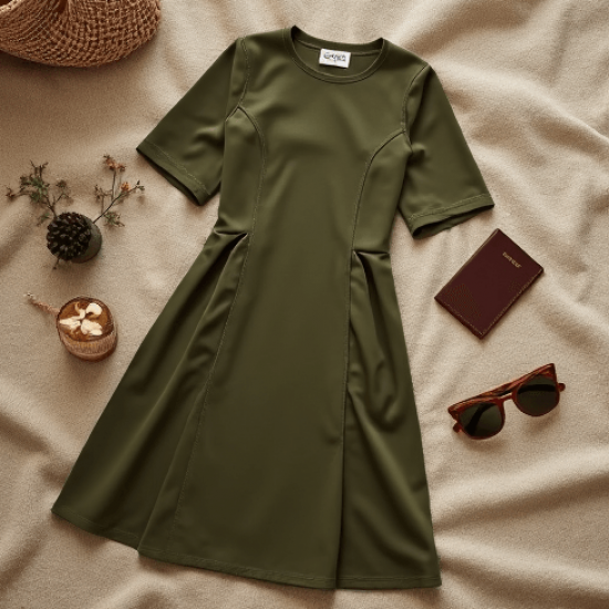 Women's Everyday Round Neck Dress