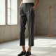 Women's High Waist Cropped Straight Pants