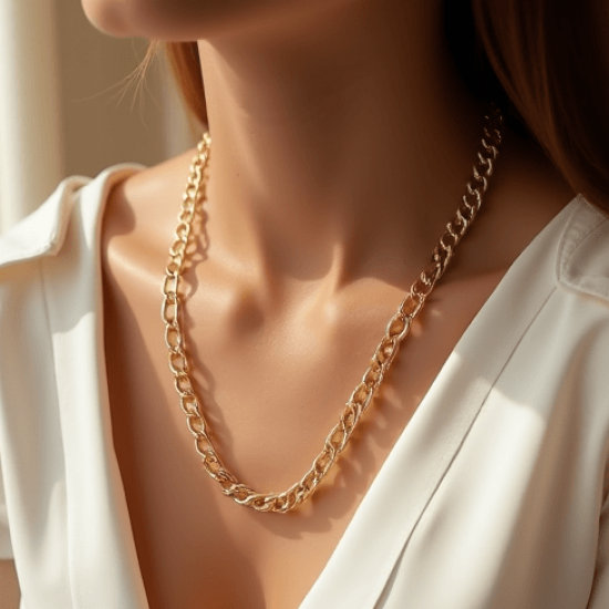 Women's Delicate Thin Chain Necklace