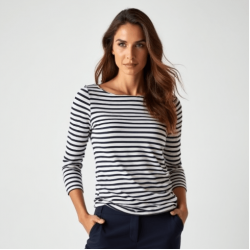 Women's Soft Cotton Boat Neck Top