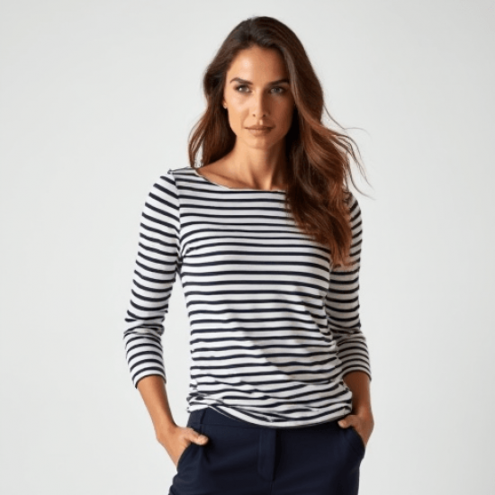 Women's Soft Cotton Boat Neck Top